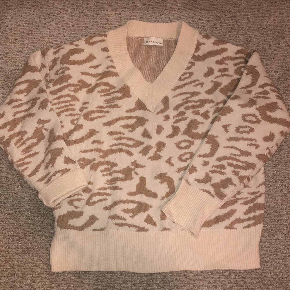 Neutral Leopard Sweater